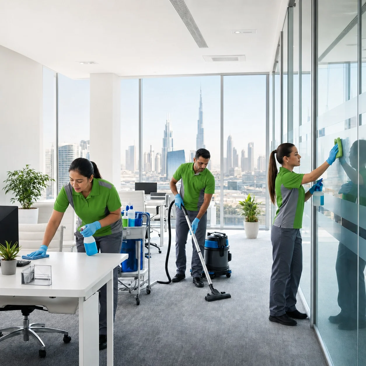 Commercial Cleaning by Shamil Services in Dubai