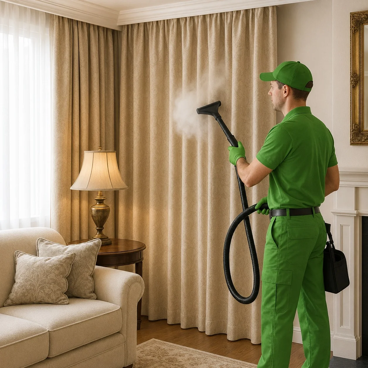 Curtain Cleaning by Shamil Services in Dubai, photograph 2
