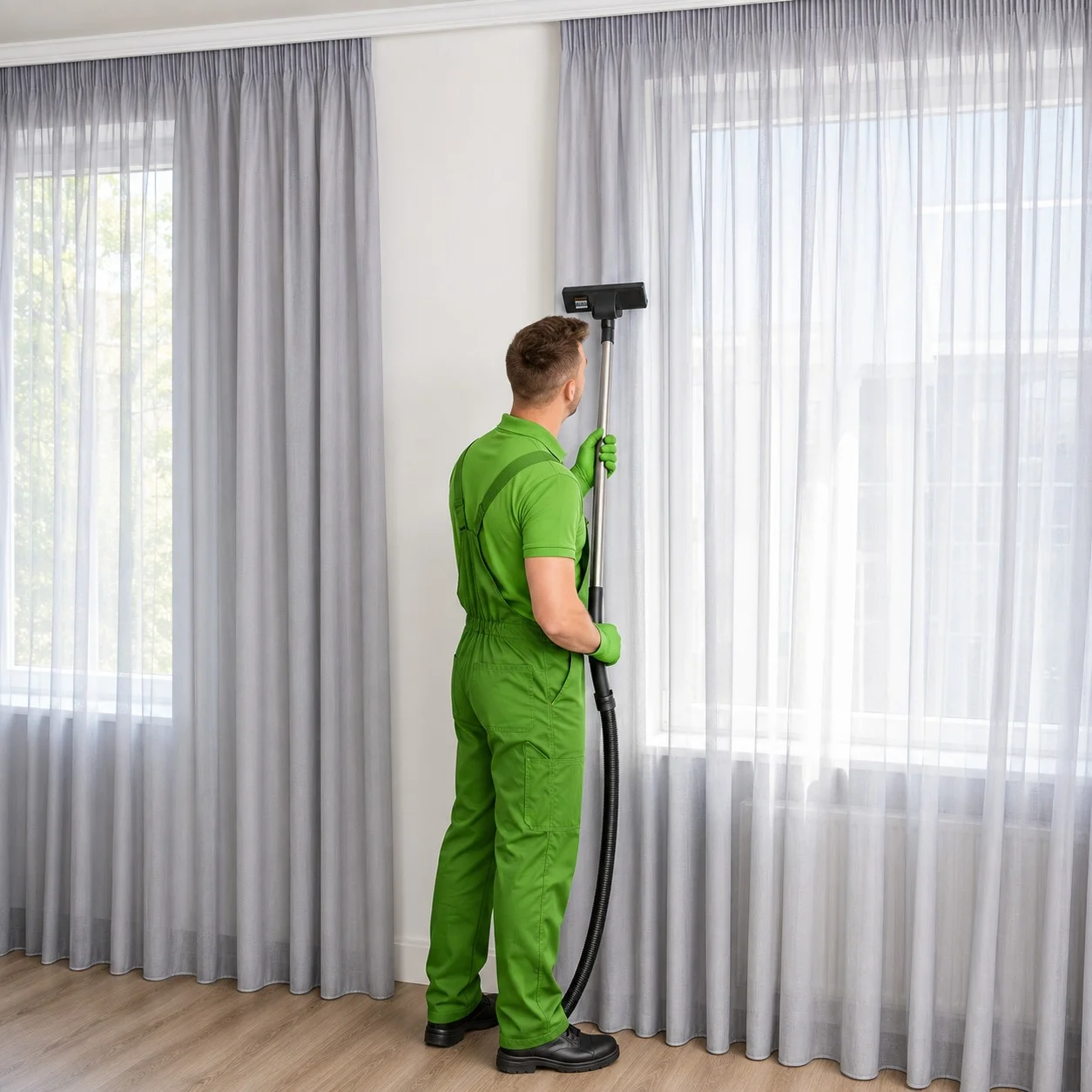 Curtain Cleaning by Shamil Services in Dubai, photograph 3