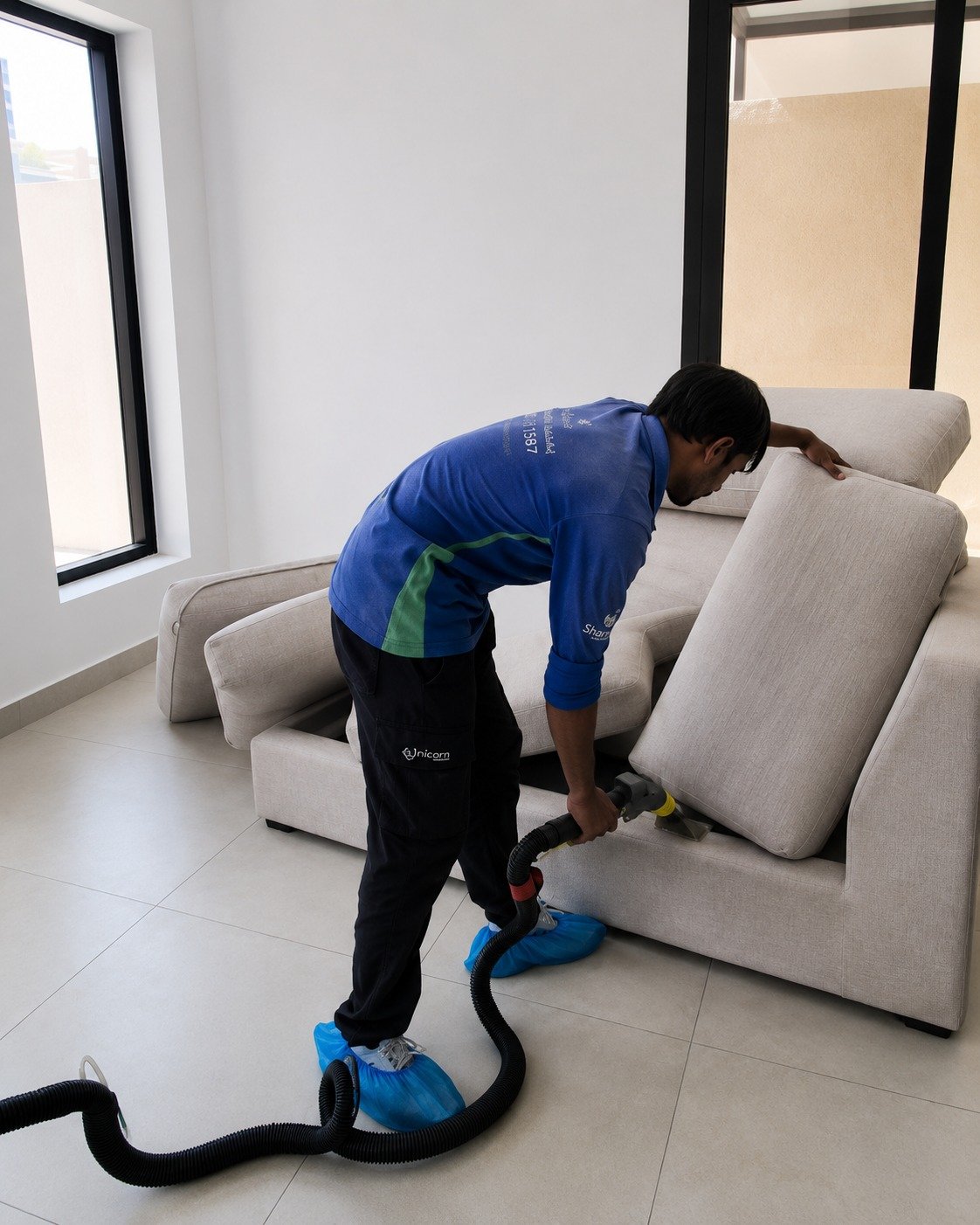 Sofa Cleaning by Shamil Services in Dubai, photograph 3