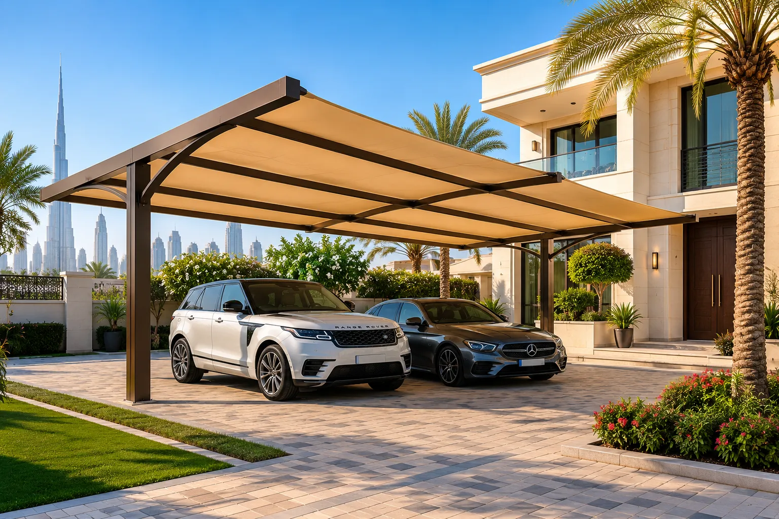 Villa Parking Shed by Shamil Services in Dubai, photograph 2