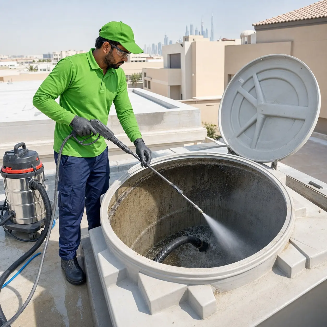 Water Tank Cleaning by Shamil Services in Dubai