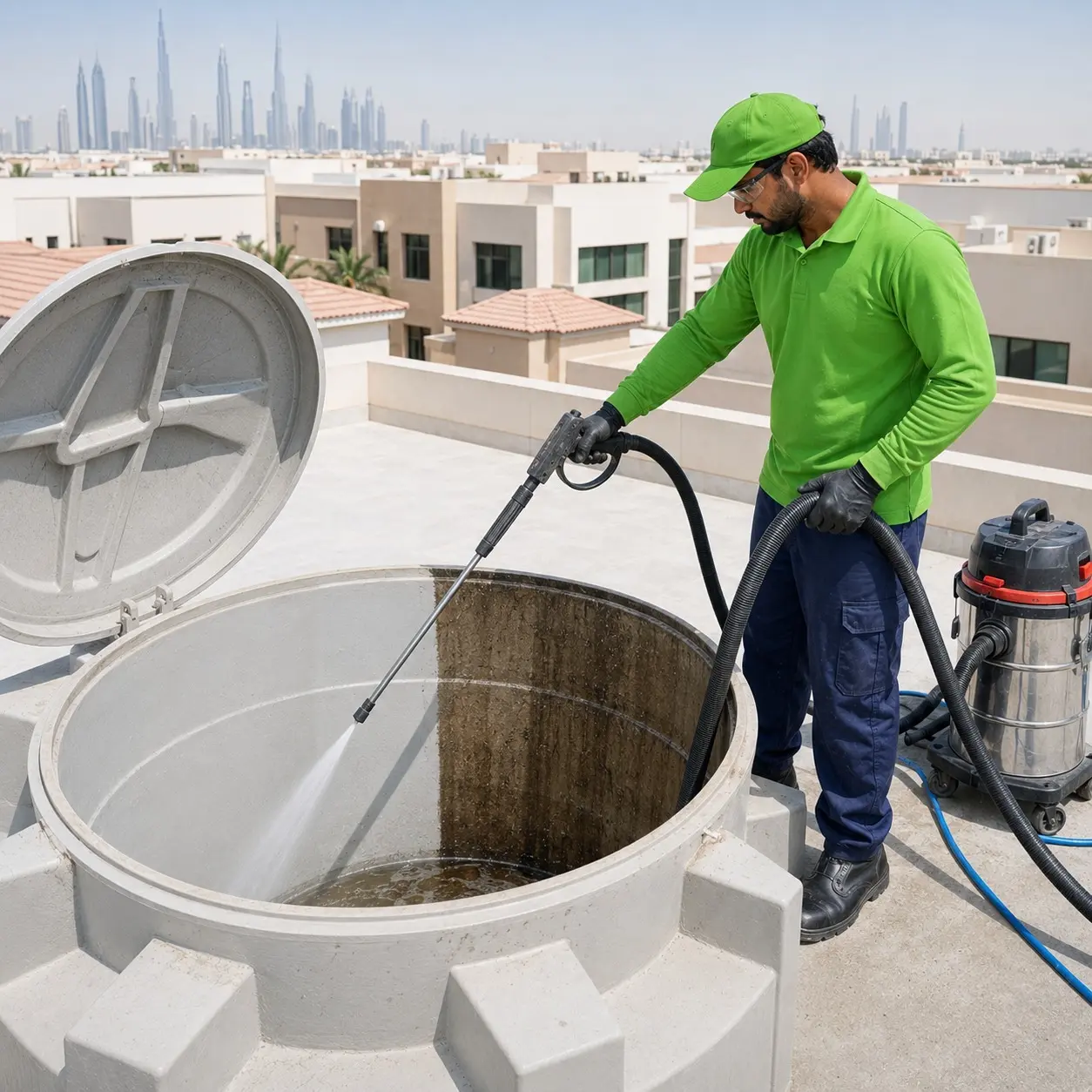 Water Tank Cleaning by Shamil Services in Dubai, photograph 2